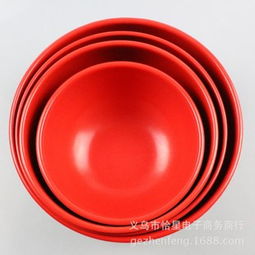 密胺美耐皿紅黑餐碗 酒店餐碗 家用餐碗 快餐店餐碗 日用百貨批發 恰星餐具